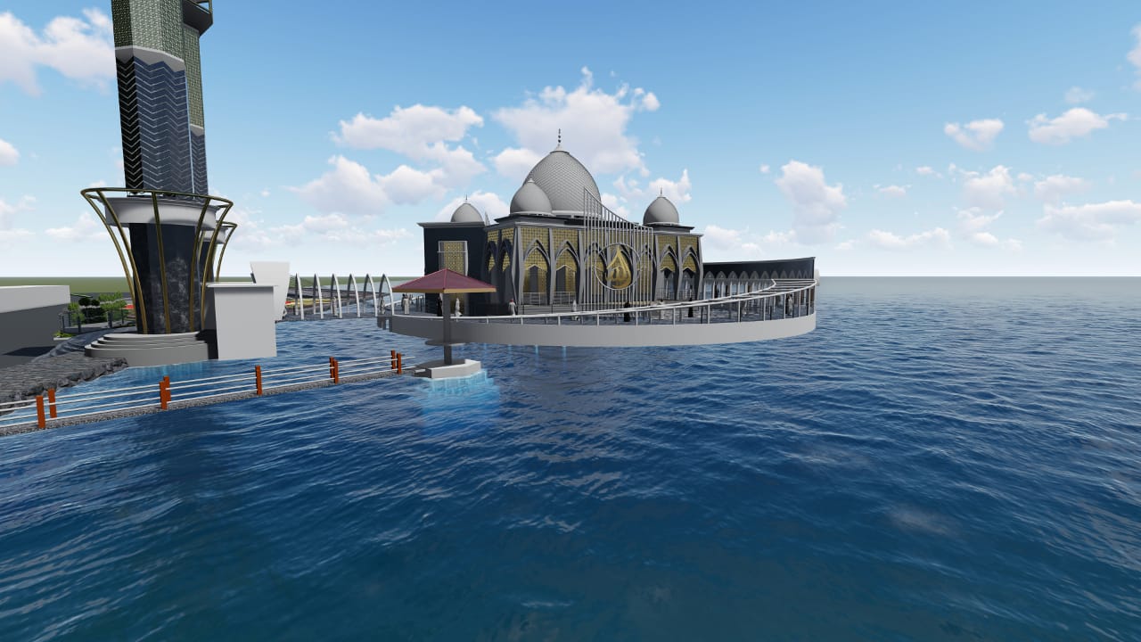 Pembangunan Masjid Terapung Akan Telan Anggaran Sebesar Rp 27,5 Miliar, Dikerjakan Secara Multiyear