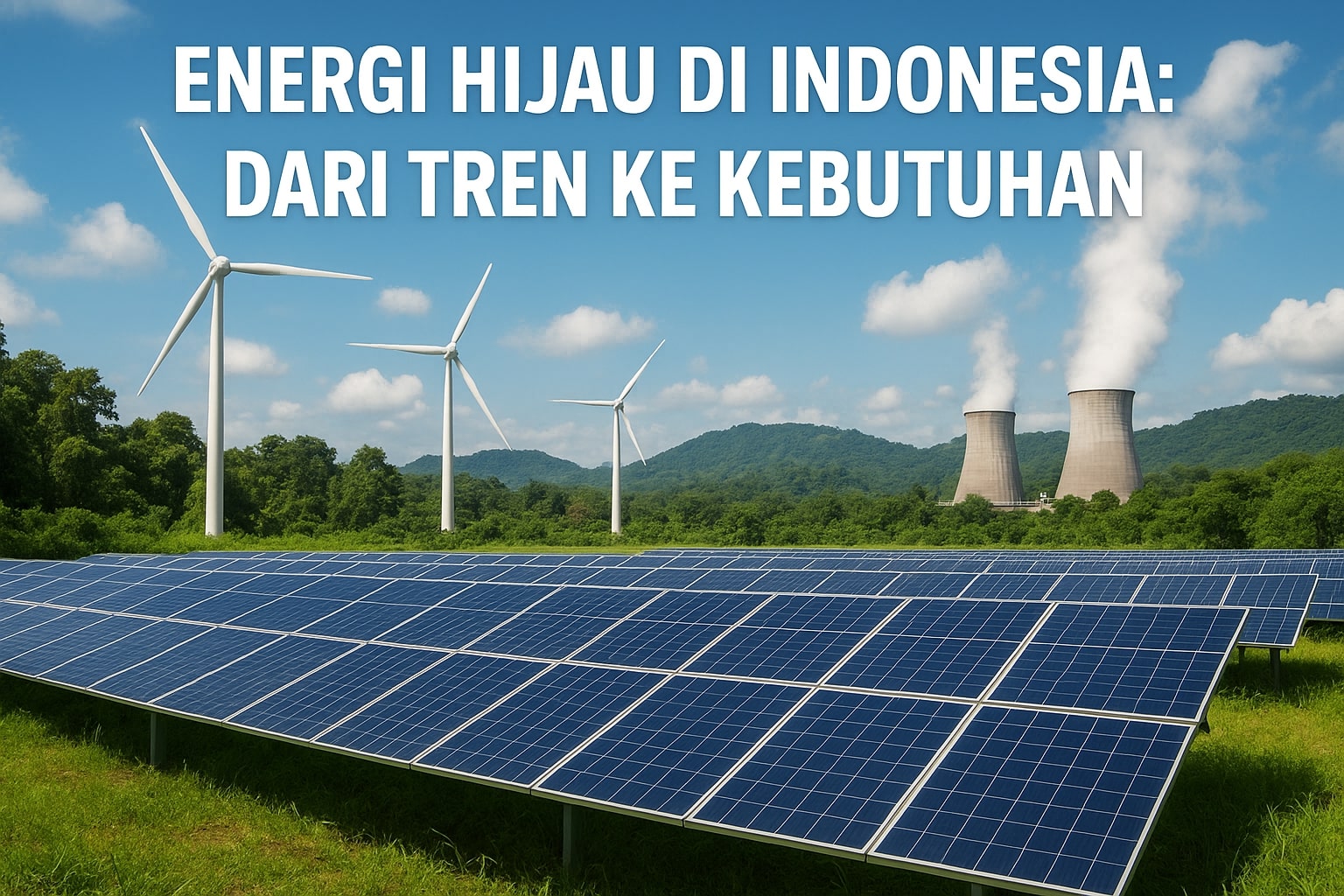Energi Hijau di Indonesia: Dari Tren ke Kebutuhan