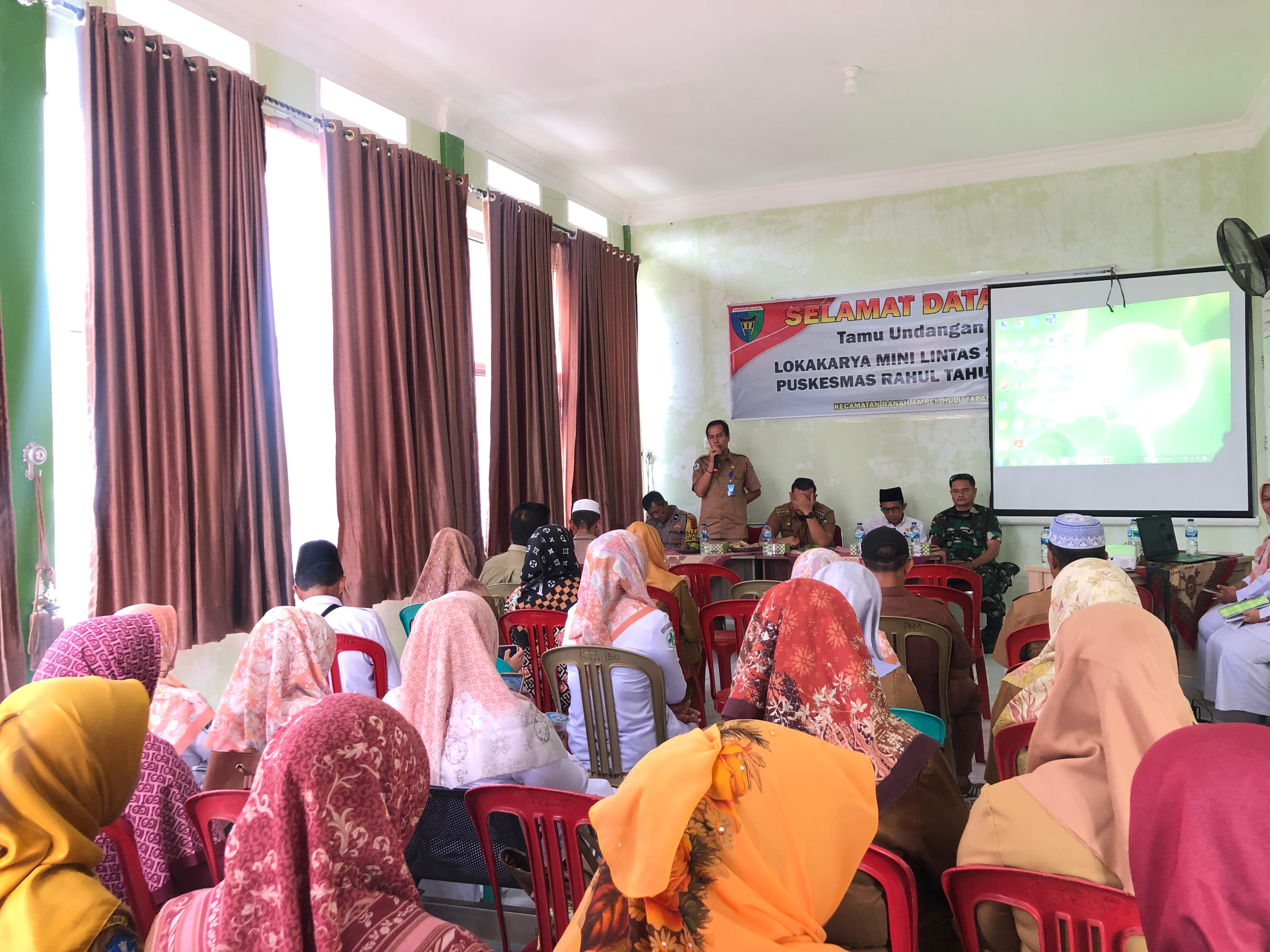 Puskesmas Rahul Tapan Gelar Sosialisasi PIN Polio Lintas Sektoral