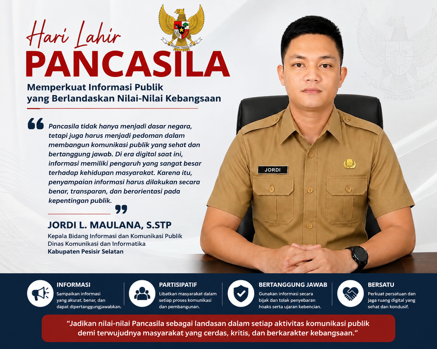Hari Lahir Pancasila: Memperkuat Informasi Publik yang Berlandaskan Nilai-Nilai Kebangsaan
