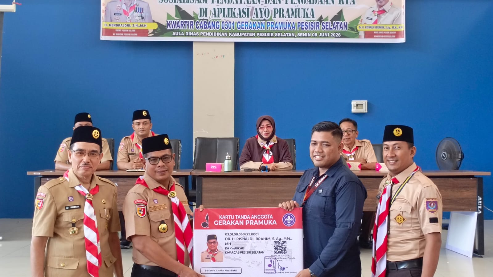 Perkuat Administrasi Kepramukaan, Risnaldi Buka Sosialisasi KTA Digital Ayo Pramuka