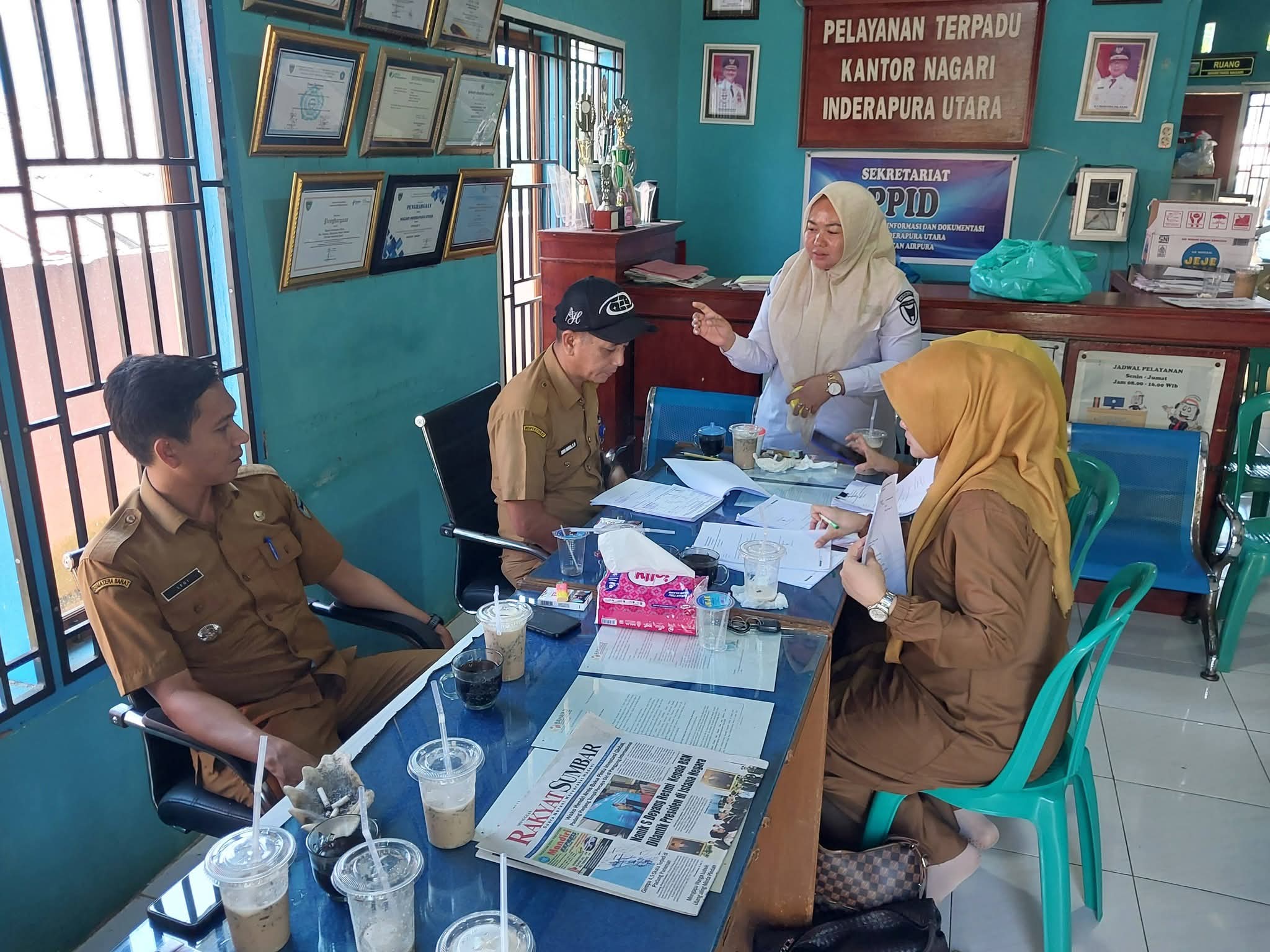 Tim I Kecamatan Airpura Lakukan Monev Pengelolaan Keuangan Nagari dan Pendayagunaan Aset Nagari Inderapura Utara