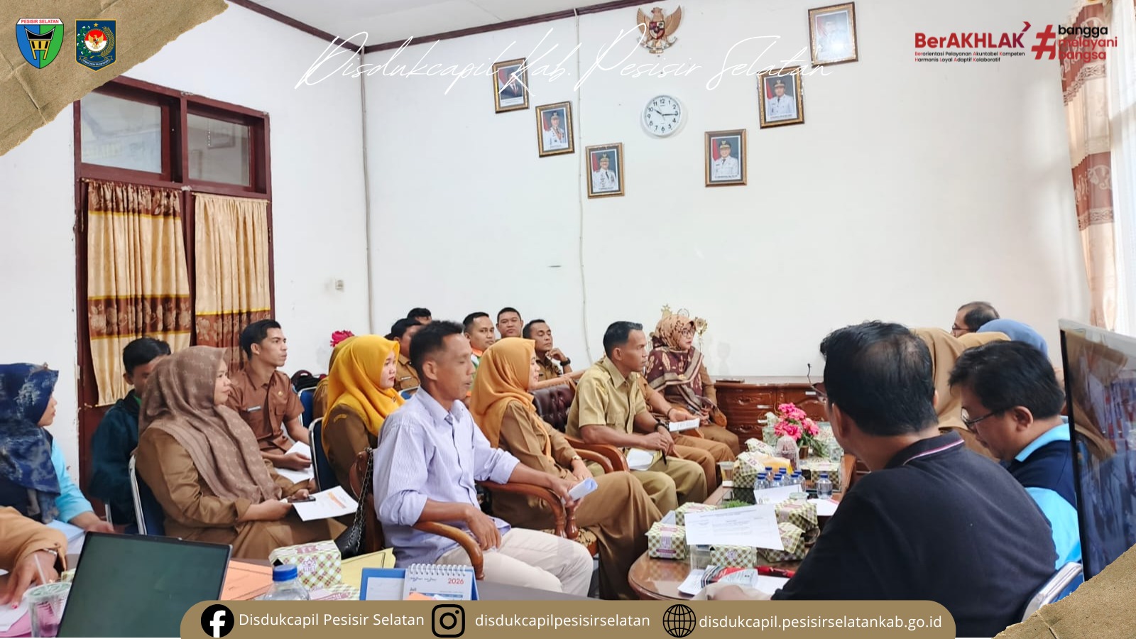 Disdukcapil Pesisir Selatan Evaluasi Capaian Kinerja 15 UKL, Bahas Kendala Aktivasi IKD hingga Akta Kematian