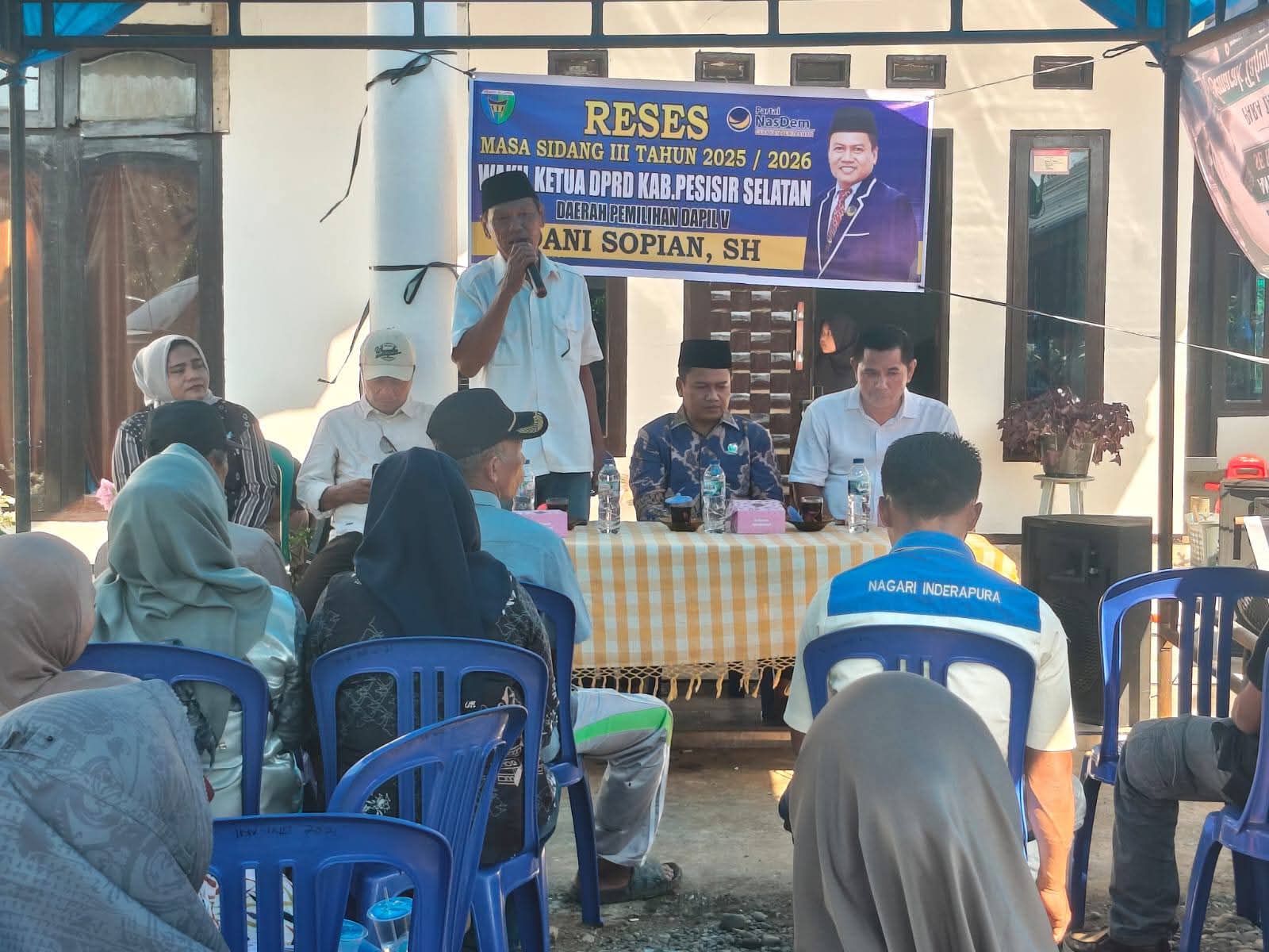 Serap Aspirasi Warga, Wakil Ketua DPRD Pesisir Selatan, Dani Sopian Laksanakan Reses di Kampung Panambam Inderapura
