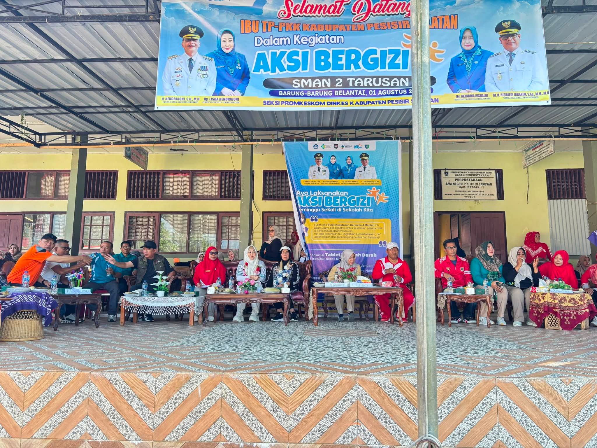 Sekdakab Pesisir Selatan Buka Gerakan Aksi Bergizi di SMA Negeri 2 Koto XI Tarusan