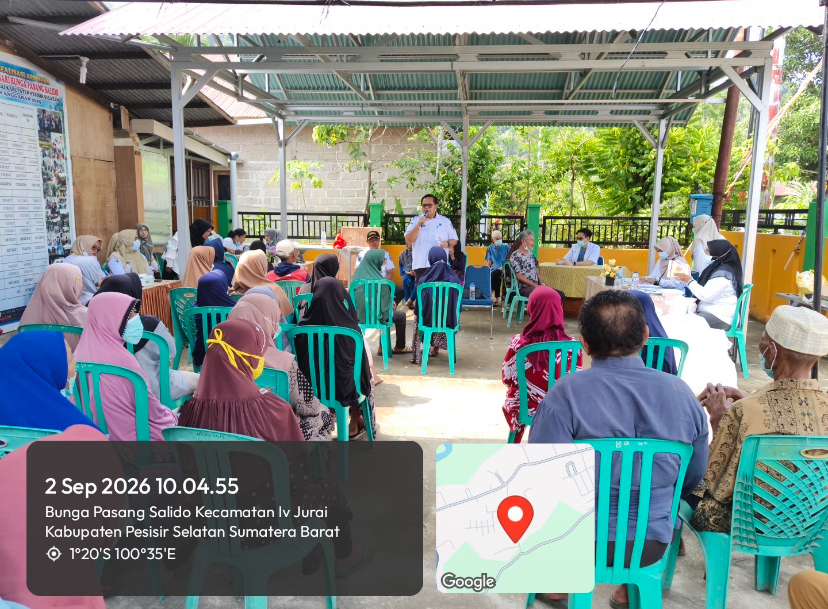 Dinkes PPKB Pessel Gelar Tracing Terintegrasi CKG di Nagari Bungo Pasang Salido