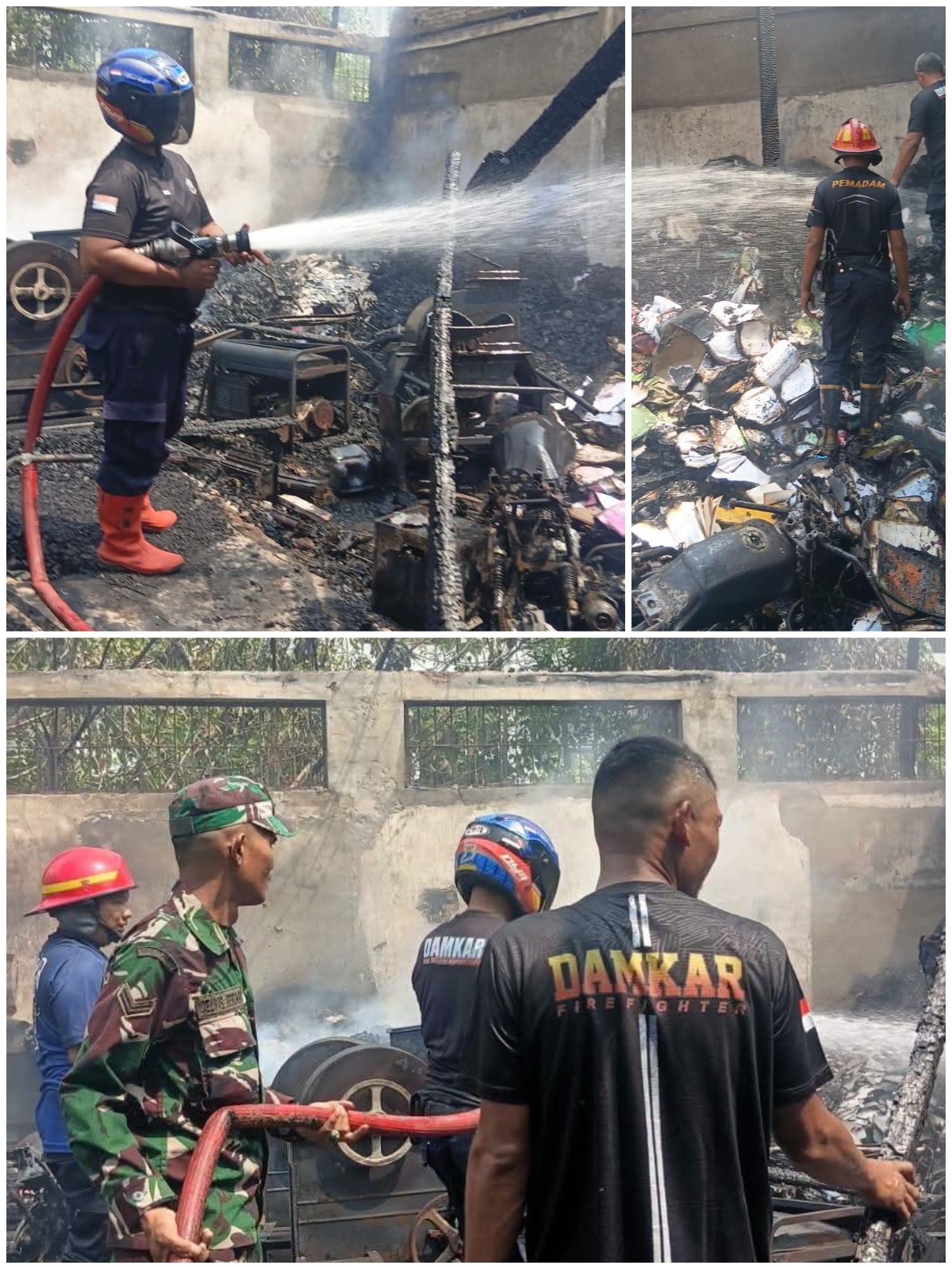 Gudang Aset Dinas Pertanian Pessel Terbakar, 62 Motor Dinas dan Alat Pertanian Ludes
