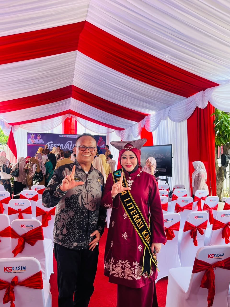 Kadis Perpustakaan Dan Kearsipan Pessel Hadiri Festival Literasi Sumatera Barat