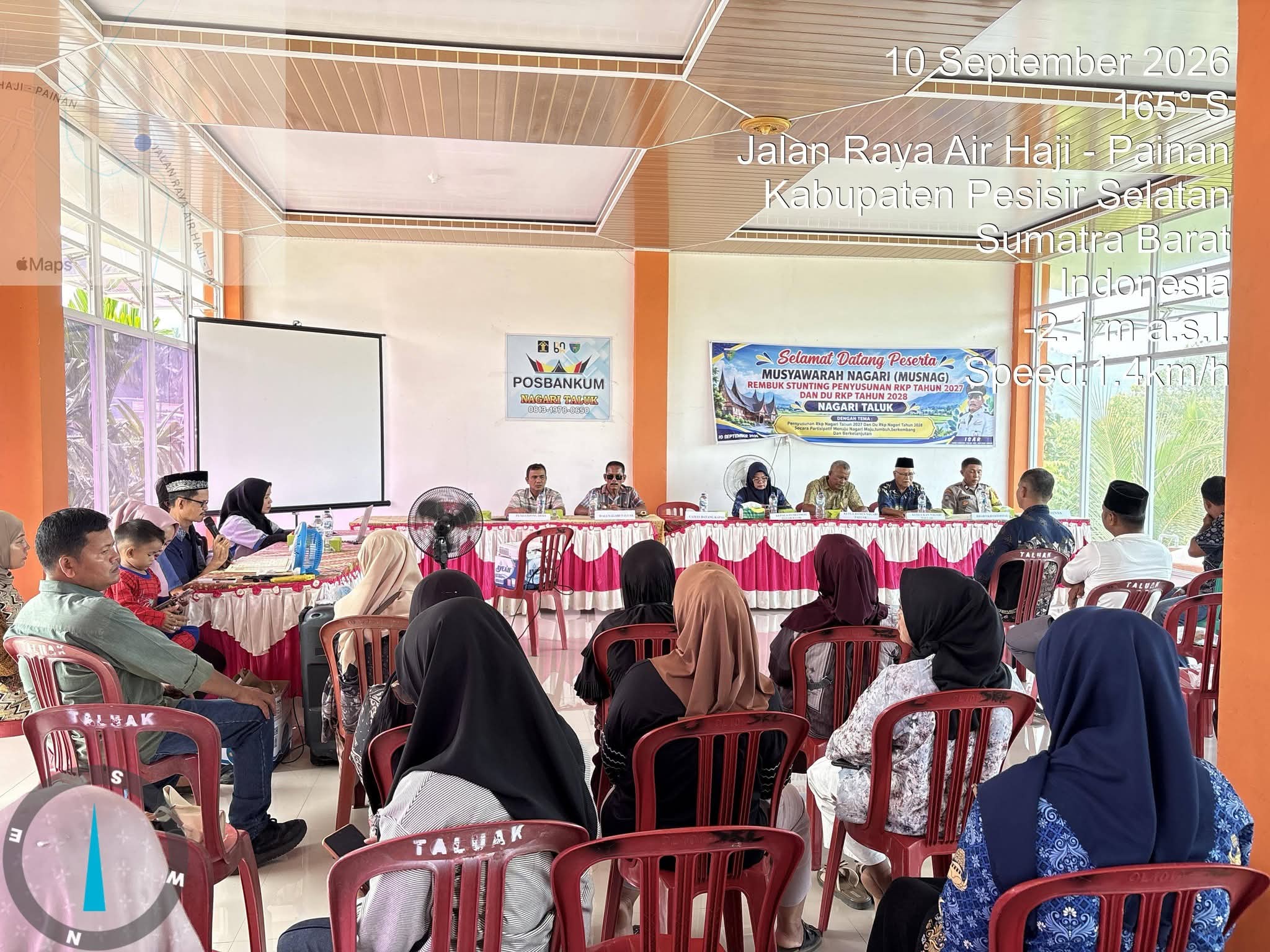 Puskesmas Pasar Kuok Hadiri Kegiatan Rembuk Stunting Nagari Taluak