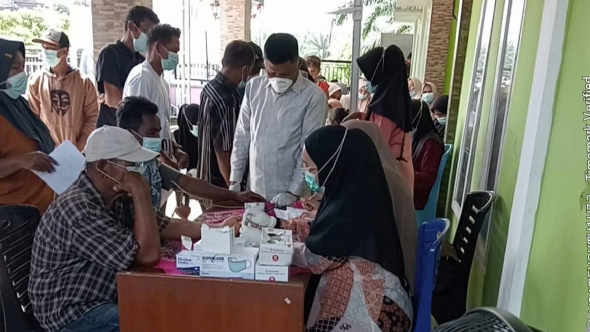 Dinkes PPKB Laksanakan ACF TB Terintegrasi dengan CKG di Nagari Air Haji Sungai Sirah