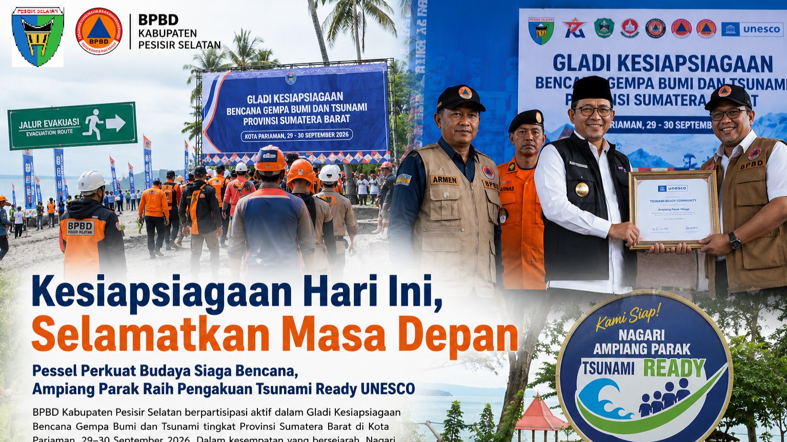 Mengenang Gempa 2009, Pessel Teguhkan Komitmen Membangun Masyarakat Pesisir yang Siaga