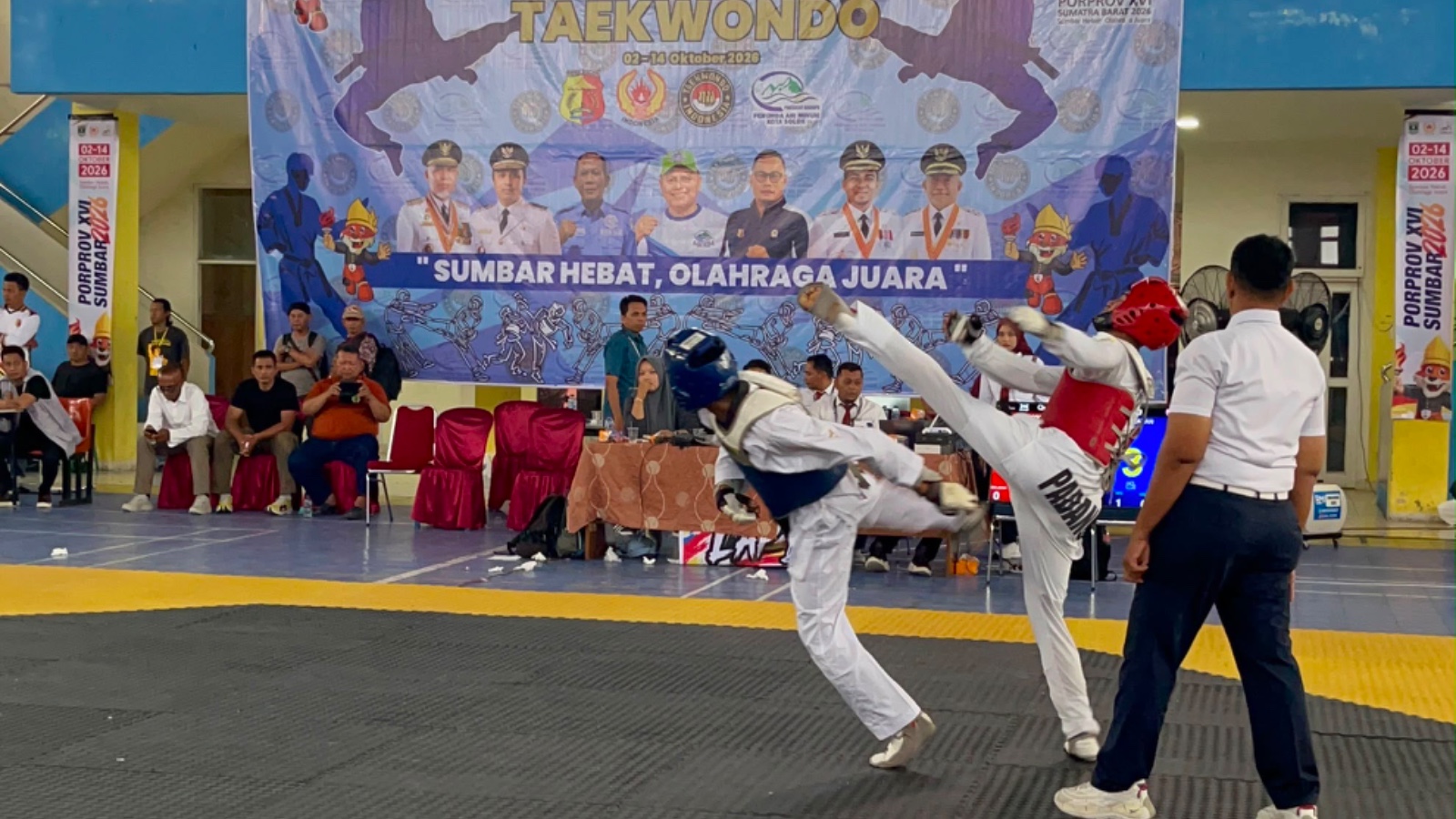 Taekwondo Pessel Tambah Pundi-pundi Medali di Porprov Sumbar, Dua Atlet Tembus Semifinal