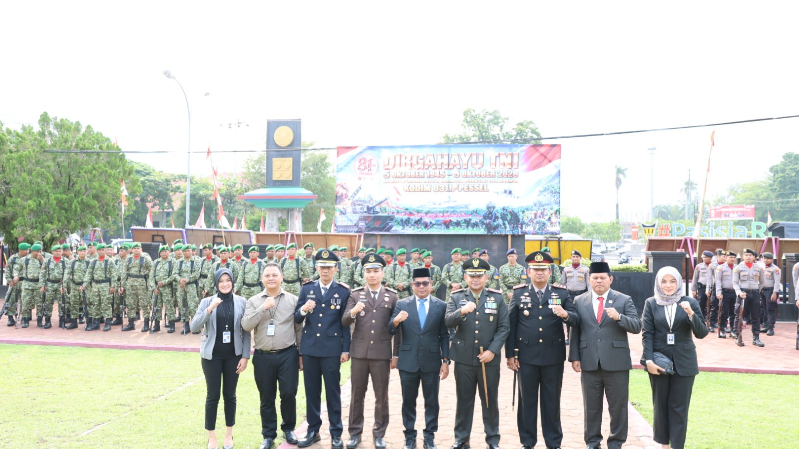 Wabup Risnaldi Hadiri HUT ke-81 TNI, Dandim Tekankan Nilai PRIMA