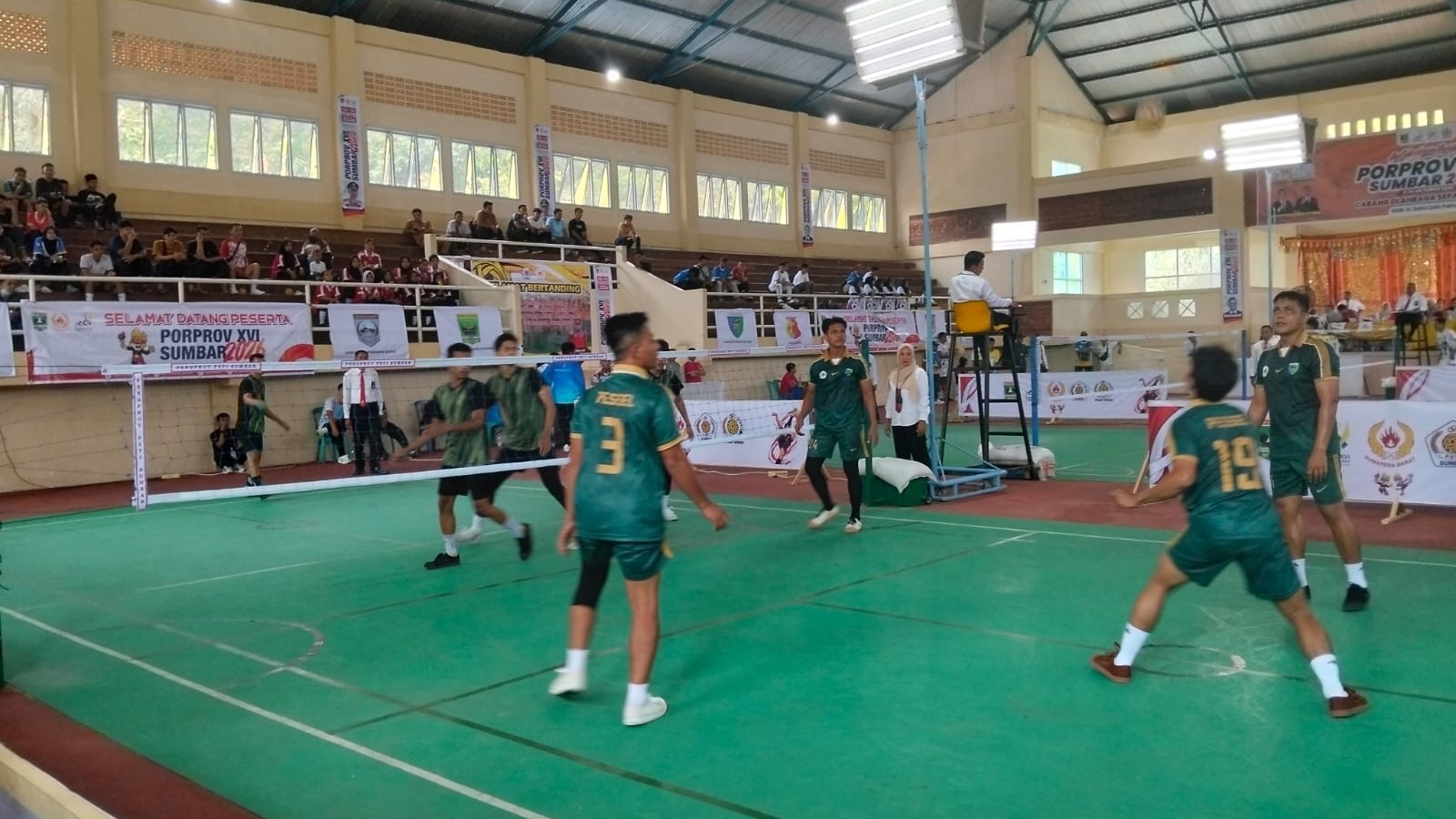 Pessel Tekuk Sijunjung di Perempat Final Sepak Takraw Porprov XVI, Amankan Medali Perunggu