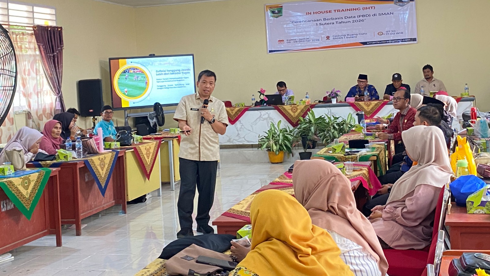 SMAN 1 Sutera Perkuat Tata Kelola Sekolah, Gelar IHT Perencanaan Berbasis Data 2026