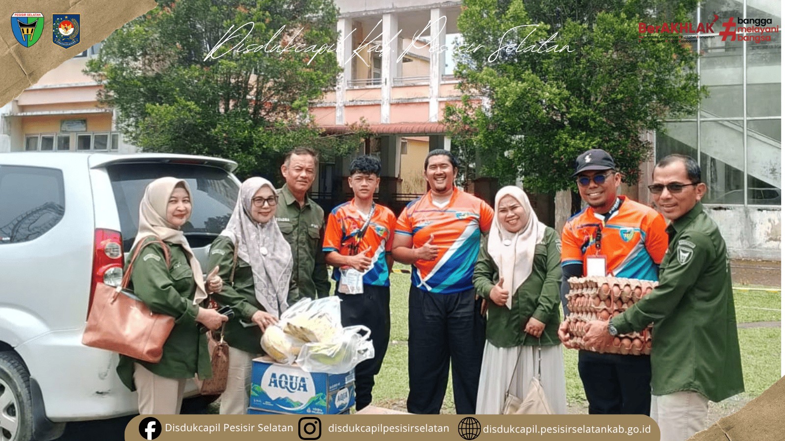 Dukung Perjuangan Atlet, Disdukcapil Pessel Salurkan Bantuan di Arena Porprov