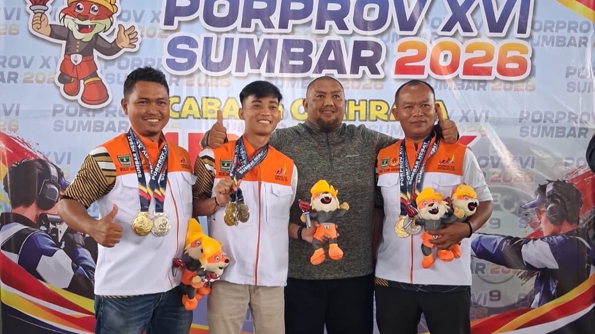 Cabor Menembak Pesisir Selatan Raih 1 Emas dan 2 Perak di Porprov XVI Sumbar