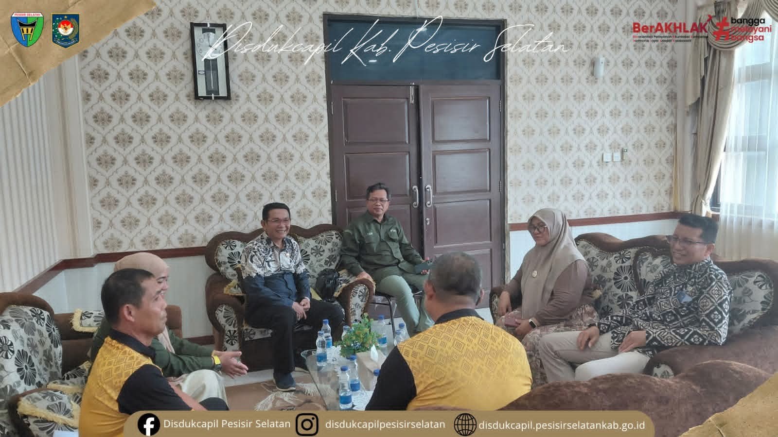 Disdukcapil bersama Dinsos PPrPA Lakukan Koordinasi dengan Polres tentang Perlinsos