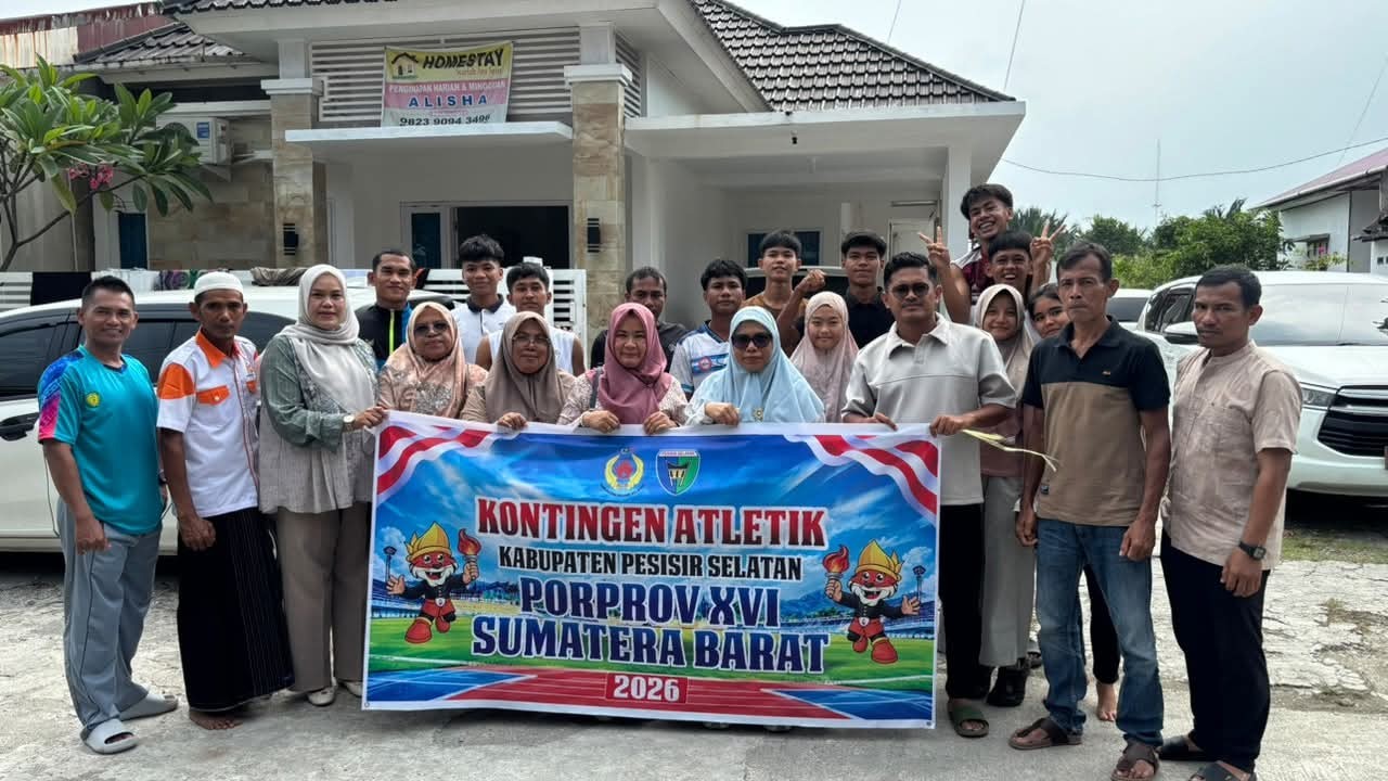 Dinkes PPKB Berikan Dukungan Pada Tim Cabor Atletik dan Billiar di Ajang Porprov Sumatera Barat 2026