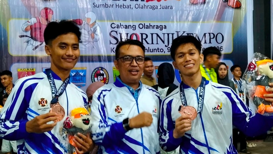 Dua Atlet Kempo Pesisir Selatan Raih Medali Perunggu di Ajang Porprov 2026