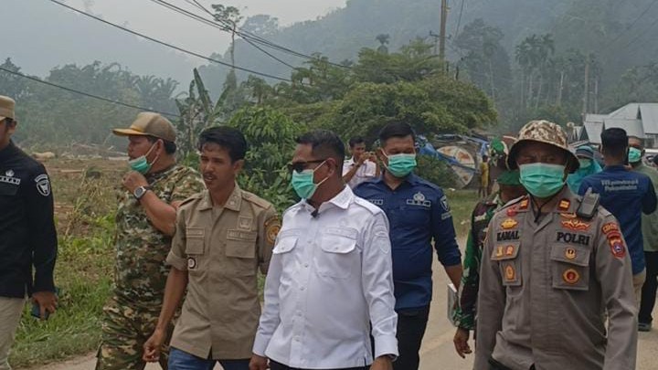 Wabup Risnaldi Tinjau Sako Tapan, 10 Rumah Rusak Berat hingga Hilang Tertimbun