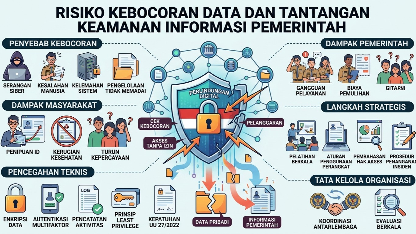 Risiko Kebocoran Data dan Tantangan Keamanan Informasi Pemerintah