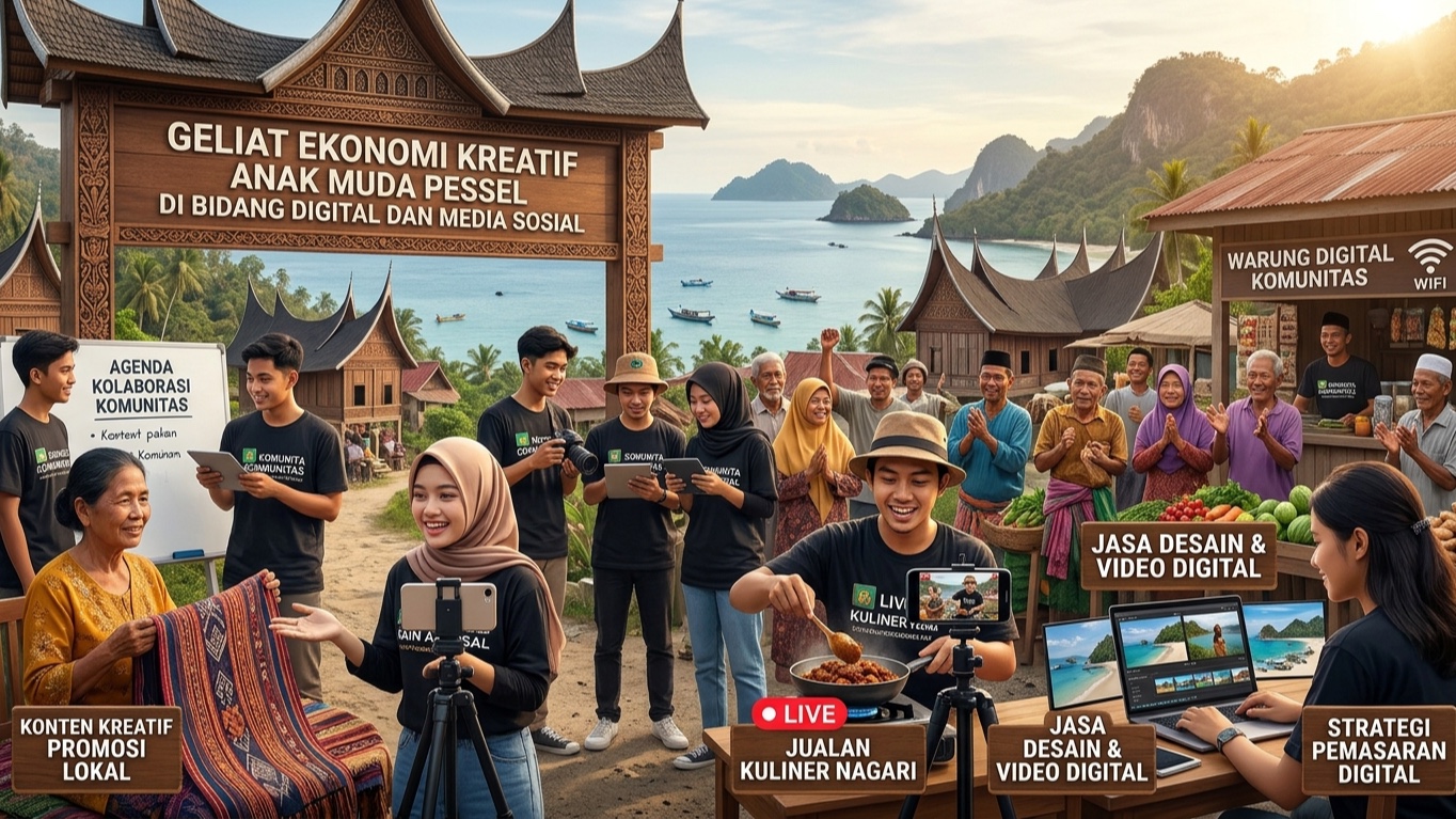 Geliat Ekonomi Kreatif Anak Muda Pessel di Bidang Digital dan Media Sosial