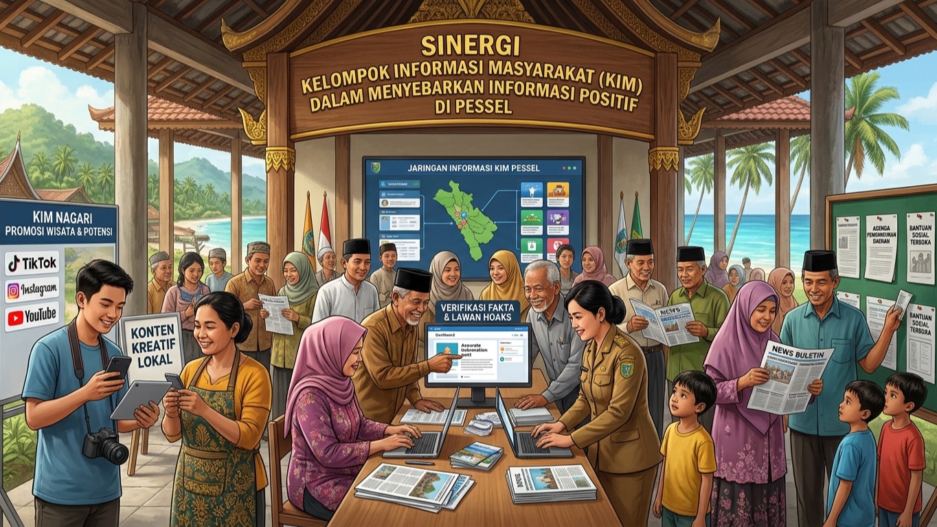 Sinergi Kelompok Informasi Masyarakat (KIM) dalam Menyebarkan Informasi Positif di Pessel