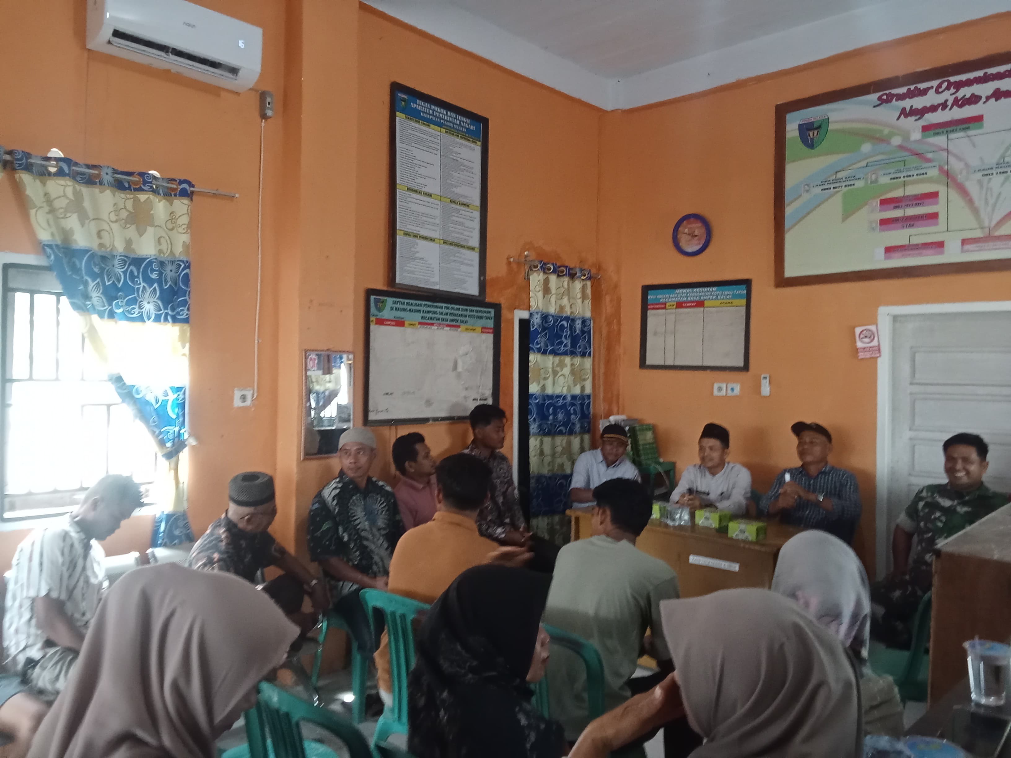 Kecamatan BAB Tapan Gelar Sosialisasi Trantibum di Koto Anau, Warga Diajak Perkuat Keamanan Nagari