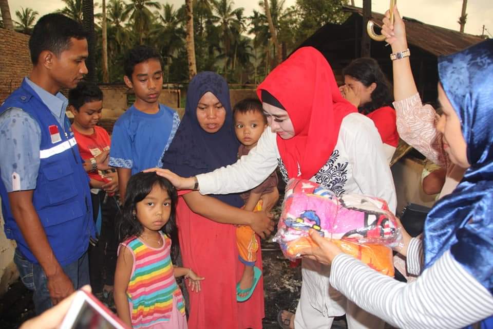 Kebakaran di Lubuak Cubadak Pessel, Lisda Hendrajoni Gerak Cepat Kelokasi