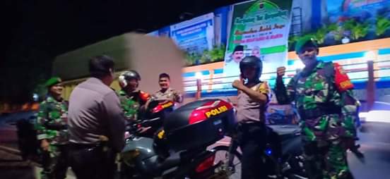 Jaga Kamtibmas, Polisi dan TNI Patroli bersama.