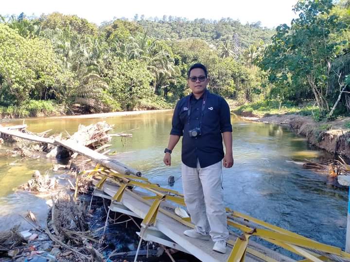 Masyarakat Kampung Jalamu Batang Kapas Harapkan Pembangunan Jembatan Permanen