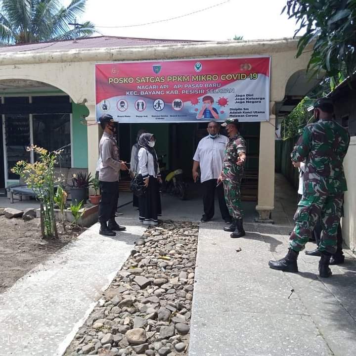 Forkopimca Kecamatan Bayang Tinjau Rumah Isolasi Covid 19