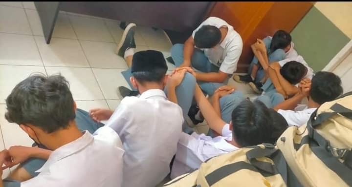 Sebelas Siswa Terjaring Razia  Oleh Satgas Trantibum