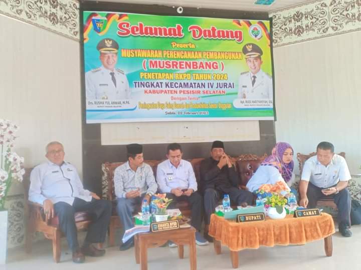 Wakil Bupati Rudi Hariyansyah Buka Musrenbang RKPD Kecamatan IV Jurai 