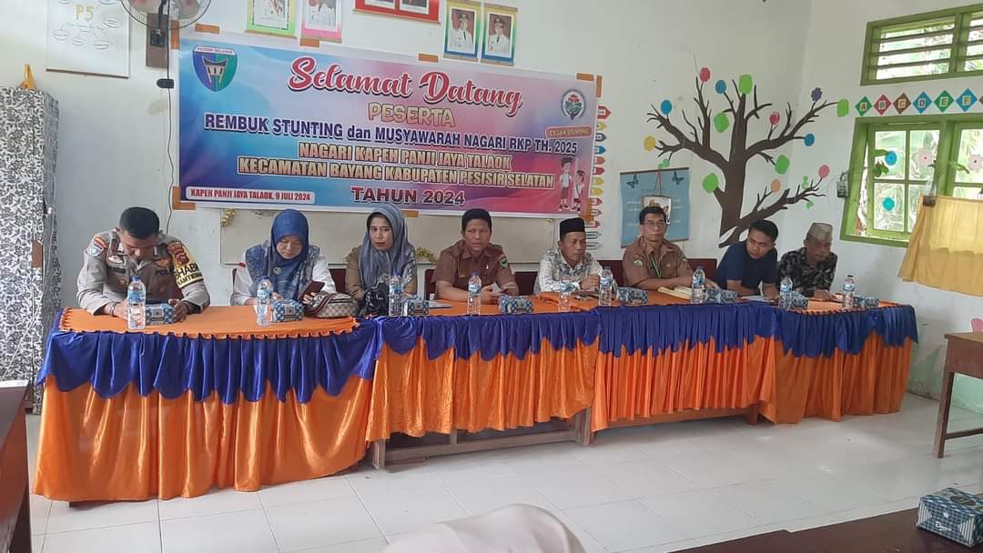 Puskesmas Koto Berapak Hadiri Rembuk Stunting di Nagari Kapeh Panji Jaya Talaok dan Nagari Talaok