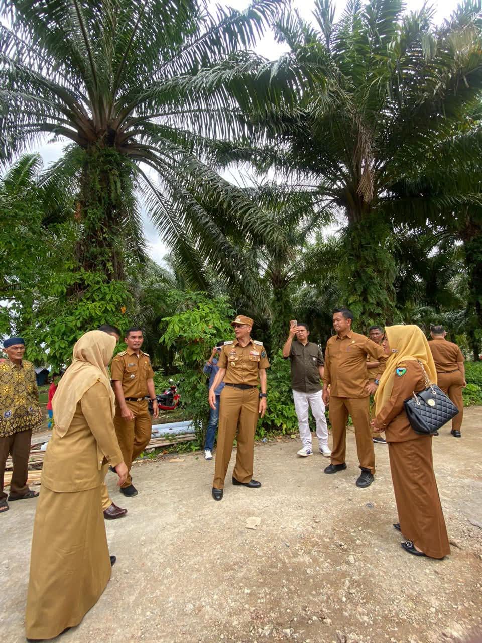 Bupati Hendrajoni Tinjau Lokasi Pembangunan Pustu Nagari Pasar Tapan