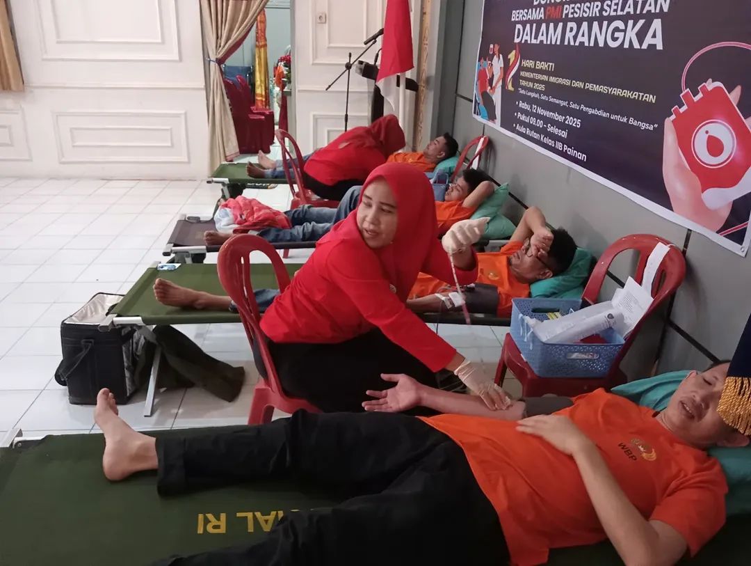 RSUD M. Zein Painan Bersama Rutan Kelas II B Painan Gelar Bakti Sosial Donor Darah
