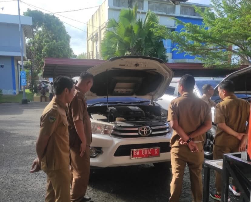 Cek Fisik Kendaraan Dinas, Jaferi Dorong Disiplin Pemeliharaan Aset Daerah