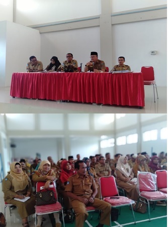 Disdikbud Serahkan Hasil UN kepada Kepala Sekolah SMP Se Pessel