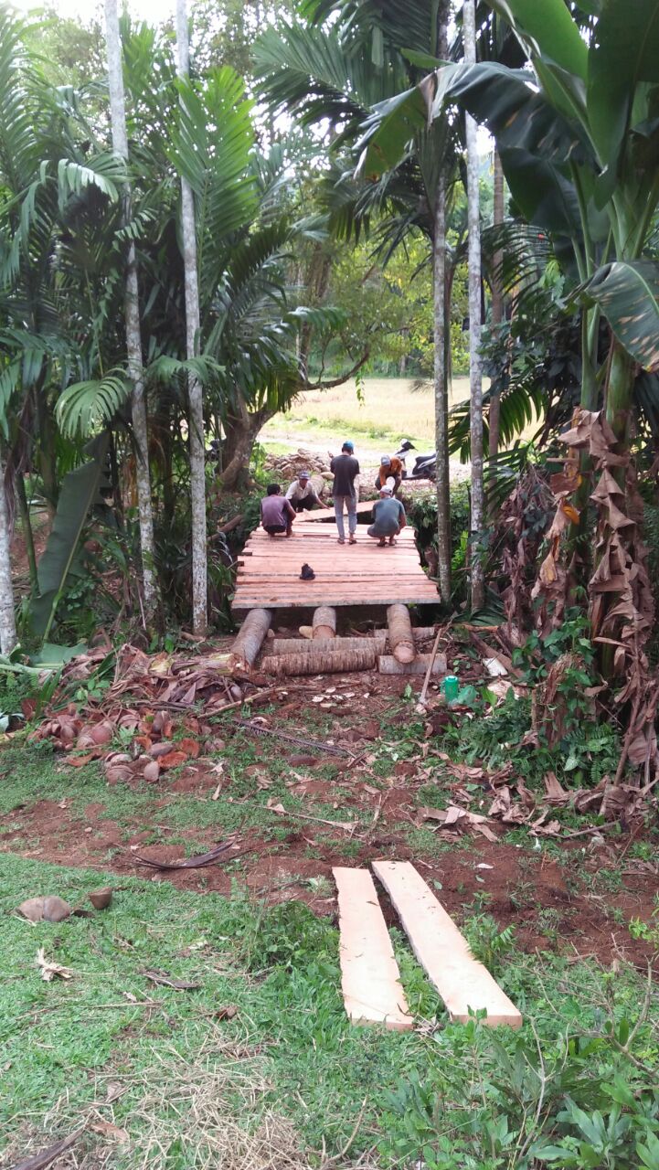 Masyarakat Lagan Kaciek, Swadaya Bangun Jembatan Alternatif 