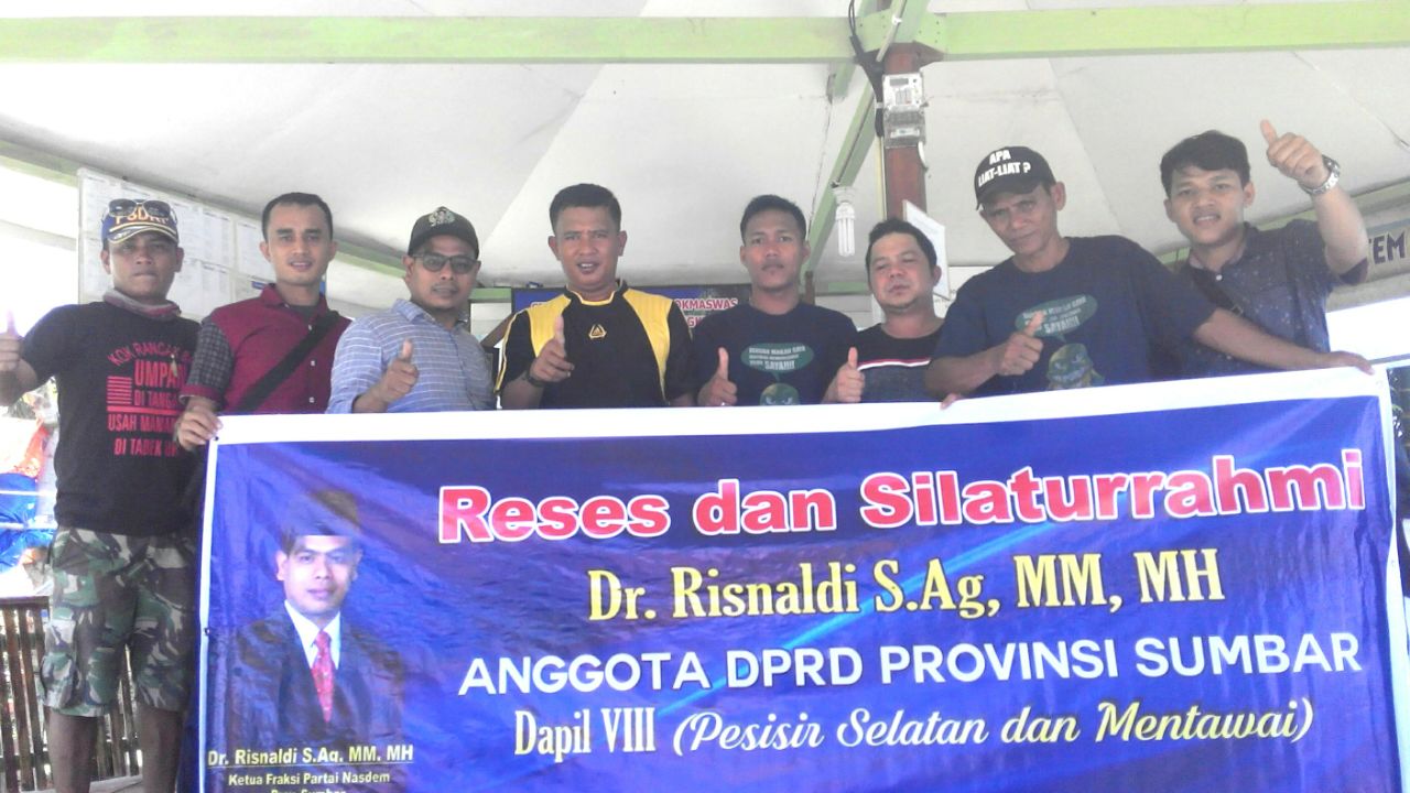 Anggota DPRD Sumbar Risnaldi, Reses ke Penangkaran Penyu Amping Parak