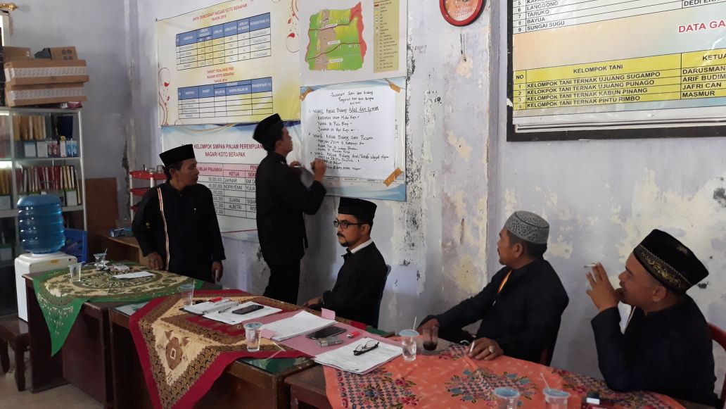 Ketua KAN Koto Barapak Desrianto Putra, M.SI Rajo Nan Gadang  bentuk struktur organisasi KAN