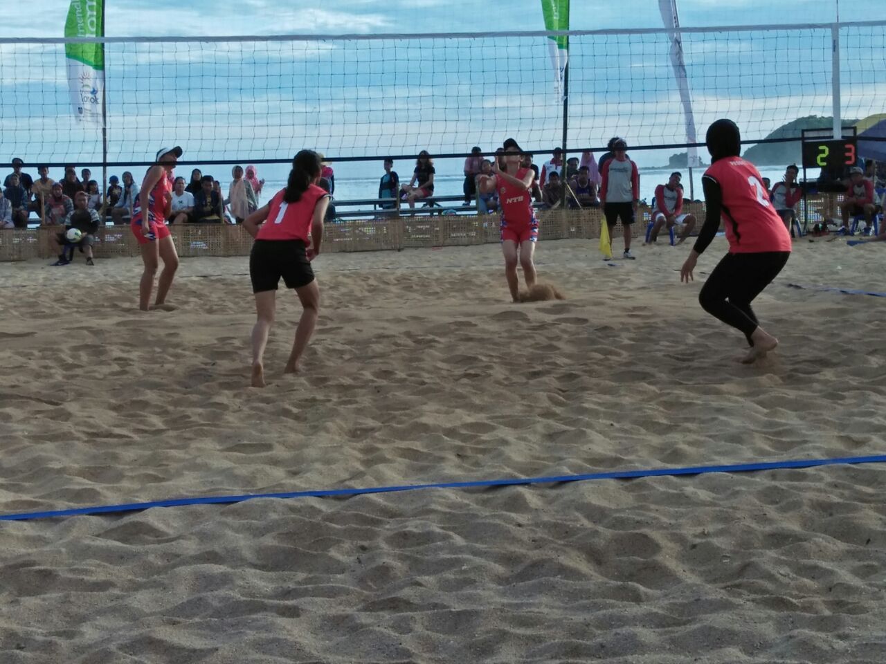 Persiapan Kejuaraan Sirkuit Nasional Volly Pantai Open Seri II Painan, Terus Dimatangkan