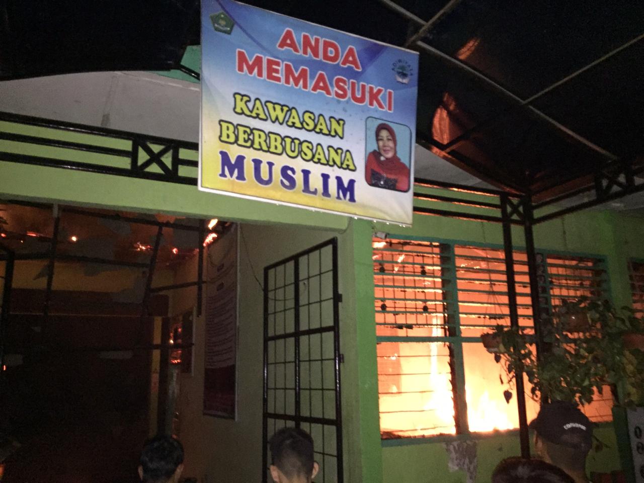 MTsN Salido Terbakar, 4 Ruangan Ludes Jadi Abu