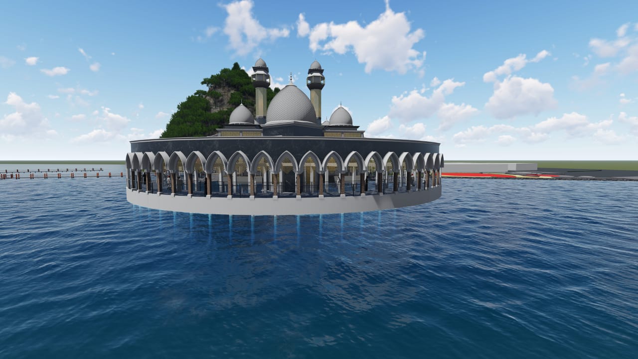 Pemkab Pessel Akan Mulai Pembangunan Masjid Terapung Carocok Painan
