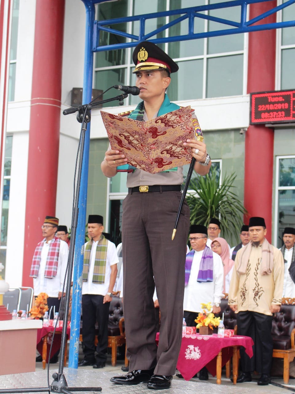 AKBP Cepi Noval Pimpin Upacara Hari Santri Nasional