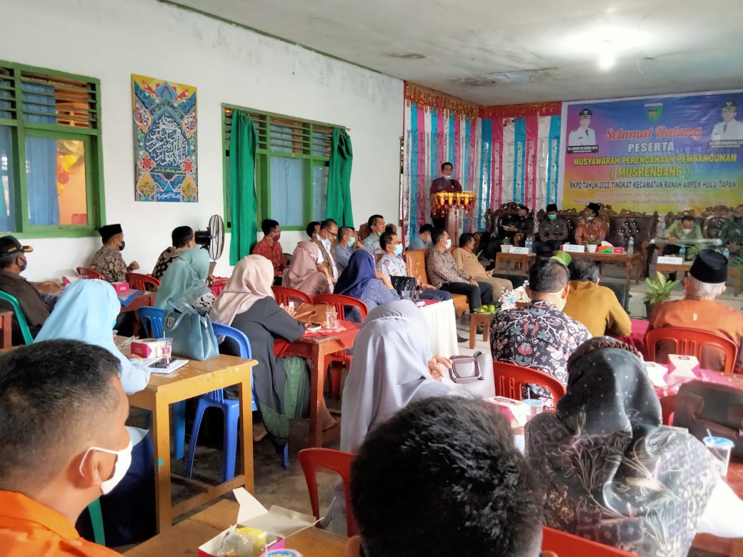 Wabup Rudi Hariyansyah Buka Musrenbang RKPD Kecamatan Ranah Ampek Hulu Tapan