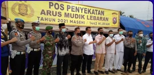 Bupati Tinjau Pos Sekat Diperbatasan  Pessel. - Bengkulu