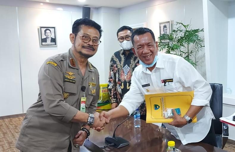 Bupati Rusma Yul Anwar Bertemu Menteri Pertanian RI Syahrul Yasin Limpo